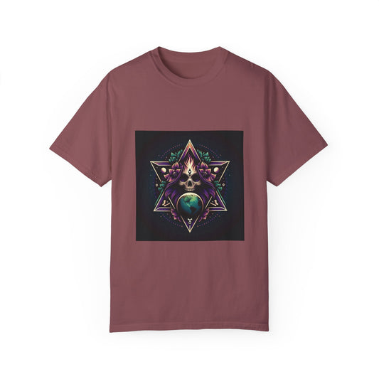 Mystical Star Unisex Garment-Dyed T-Shirt for Spiritual Seekers